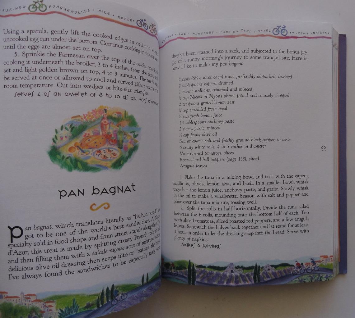 (343) Pedaling Through Provence Cookbook by Sarah Leah Chase France PB 1995