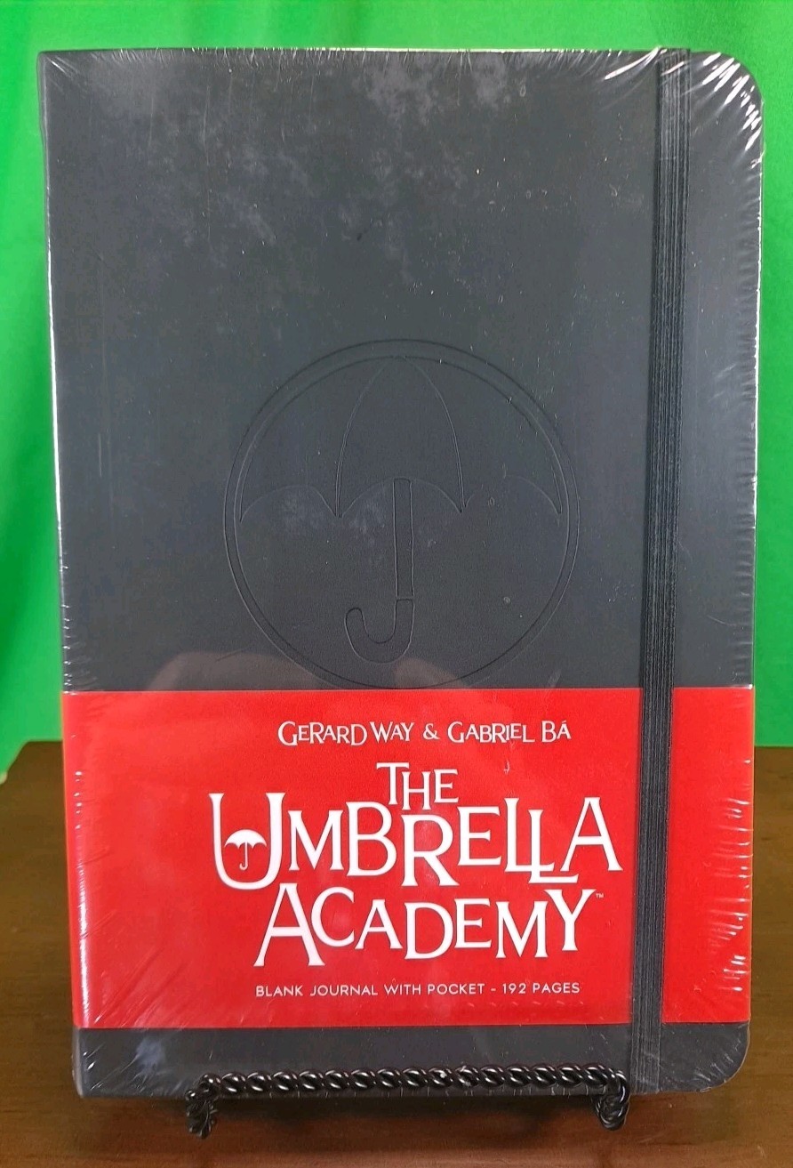 New “The Umbrella Academy” Blank Leather Bound Journal with Pocket 192 Pages