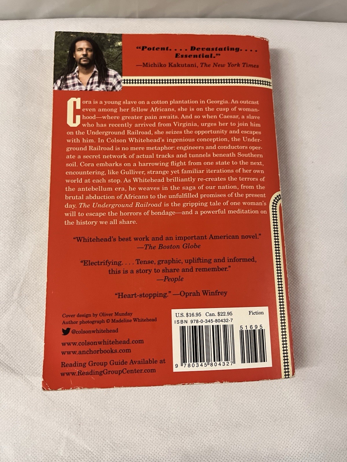 The Underground Railroad Colson Whitehead 2018 Paperback Novel