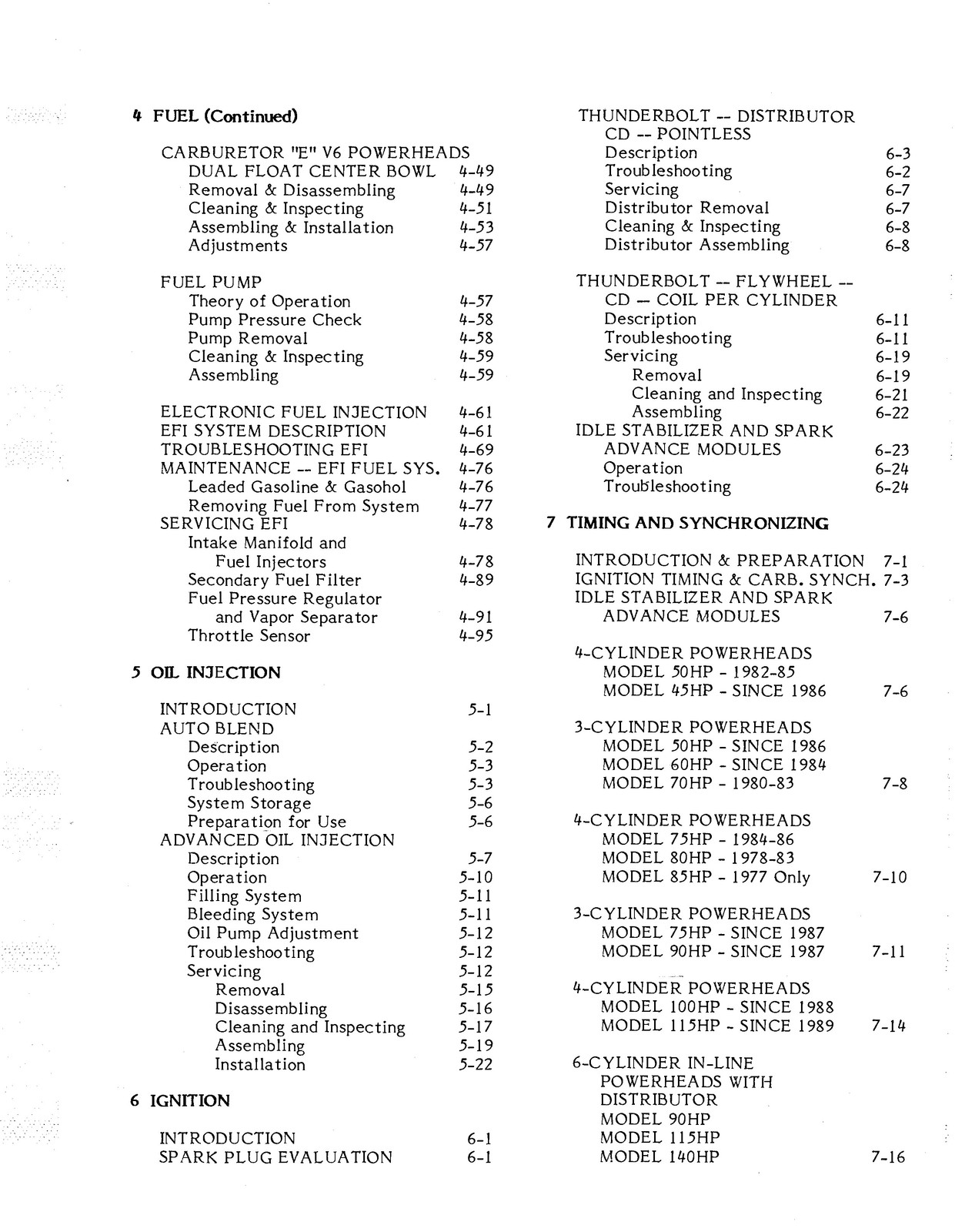 MERCURY 45 50 60 70 75 80 90 115 150 175 200 Service Manual 1977-1989 – BOUND