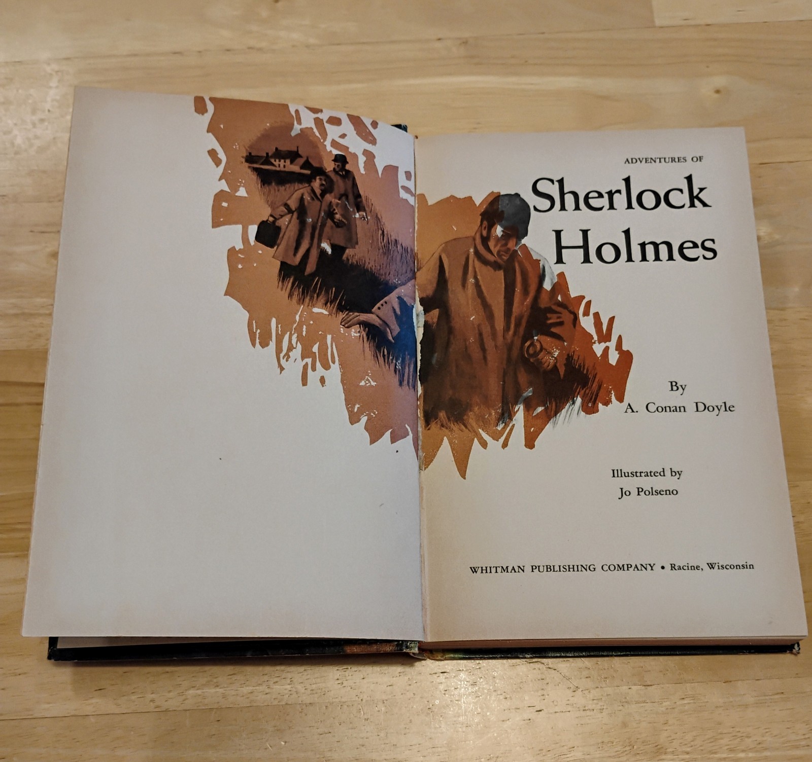 Adventures Of Sherlock Holmes. Hardcover. Whitman Classics Ed. 254 Pages.
