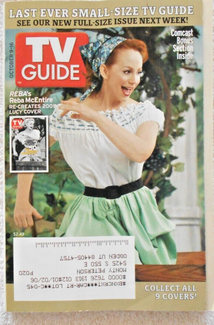 TV Guide, October 9-16, 2005, Last Ever Small-Size TV Guide