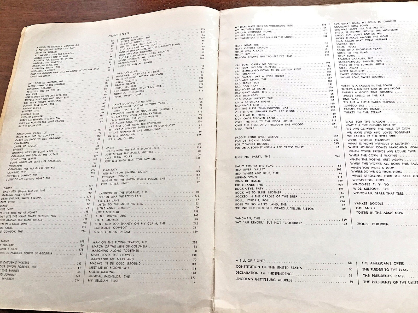1941 Robbins Mammoth Collection of American Songs Sheet Music Book 256 Pages