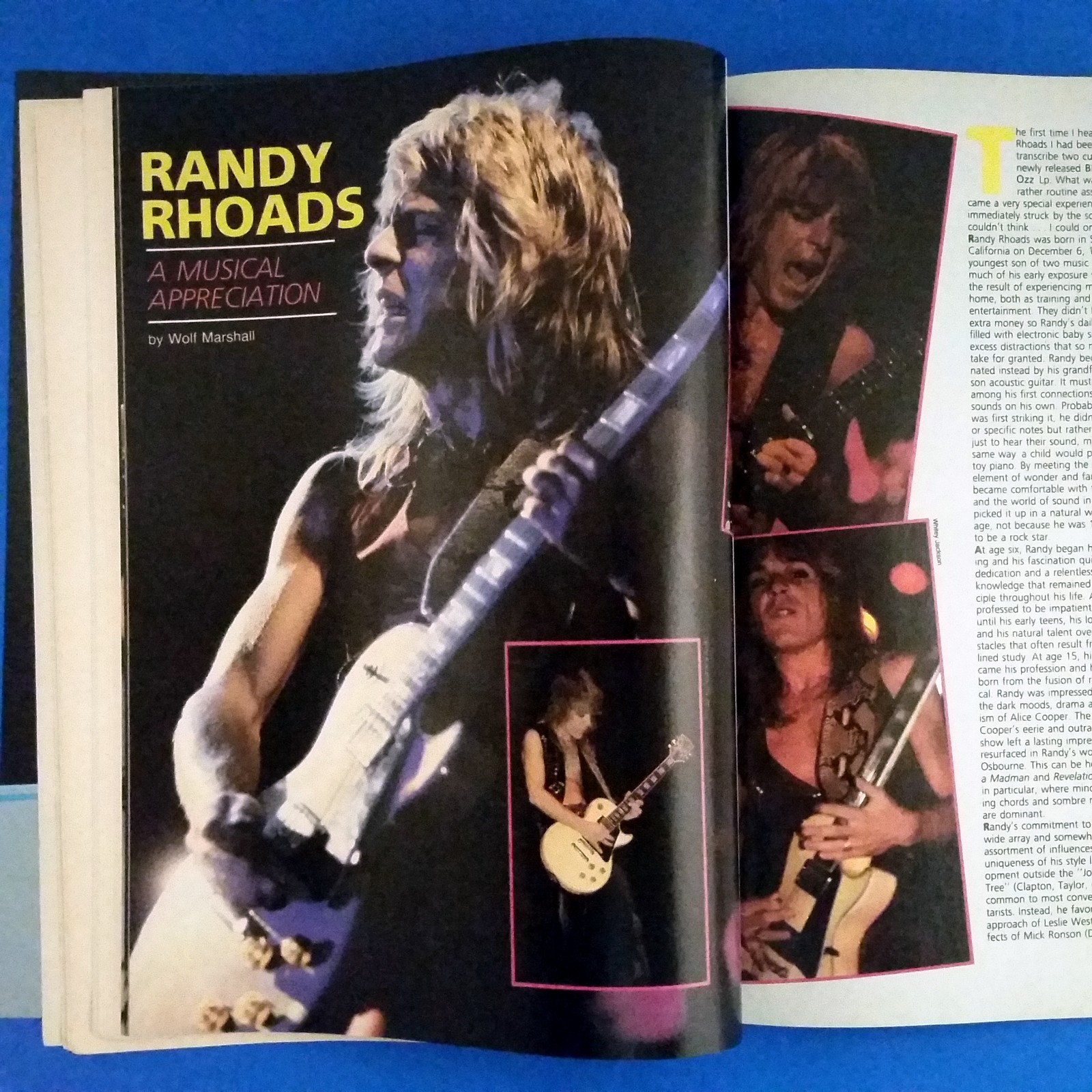 Guitar For the Practicing Musician Magazine June 1985 Randy Rhoads Rik Emmett