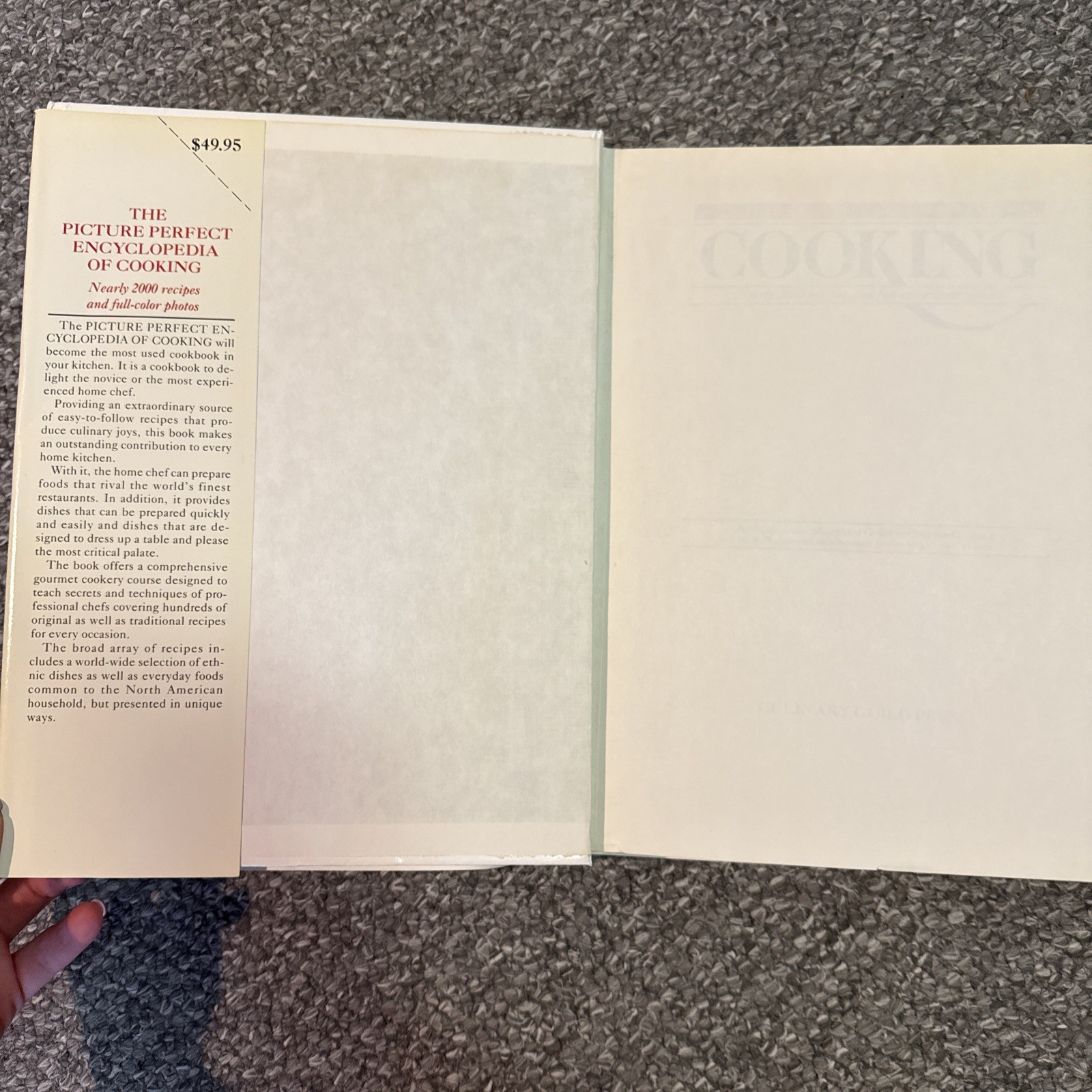 The Picture Perfect Encyclopedia of Cooking by Julia Older (1985, Hardcover)