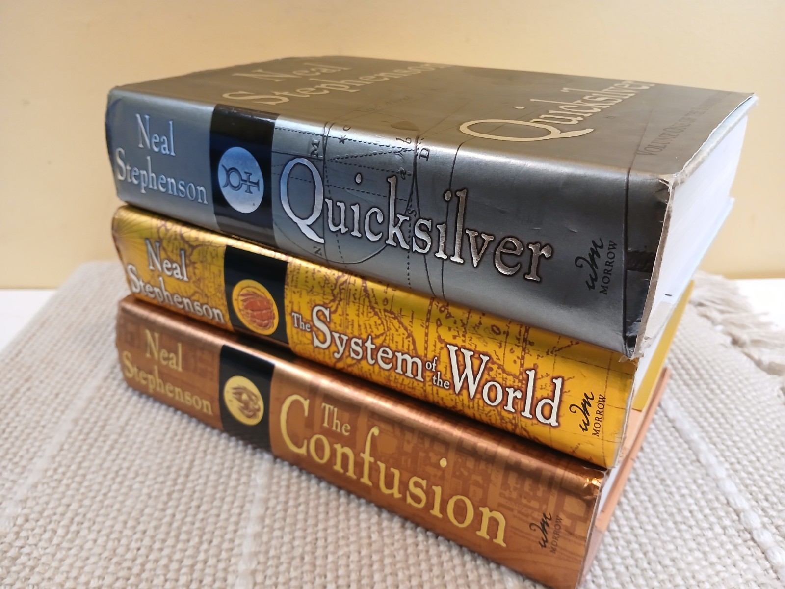 Neal Stephenson Baroque Cycle Vol 1–3 Hardcover 1st Editions Complete- BK 1.3