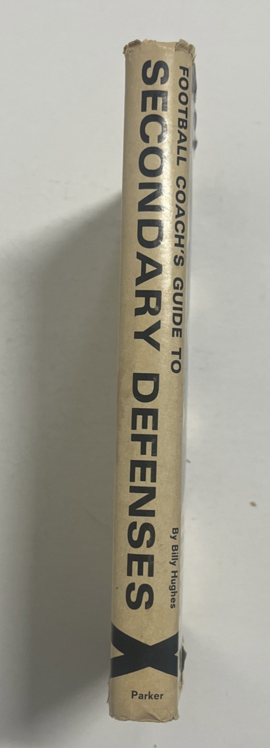 Scarce Football Coach’s Guide to Secondary Defenses 1964 Hughes 1st Ed HC DJ