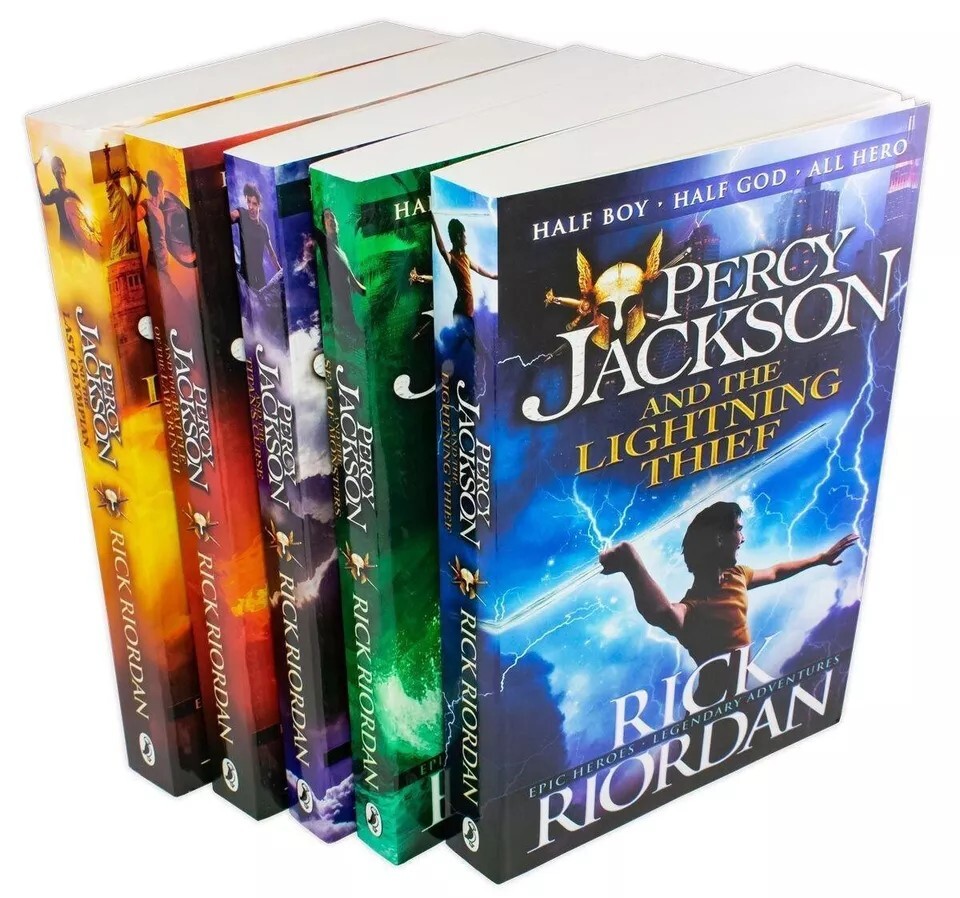 Percy Jackson 5 Books Collection Paperback Box Set – Ages 9-14 – By Rick Riordan