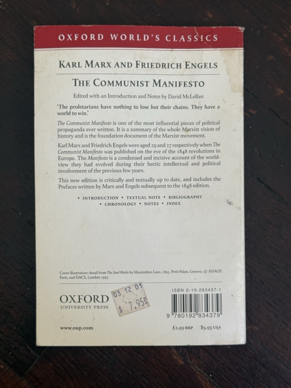Communist Manifesto by Friedrich Engels and Karl Marx (1998, Uk-Trade Paper)