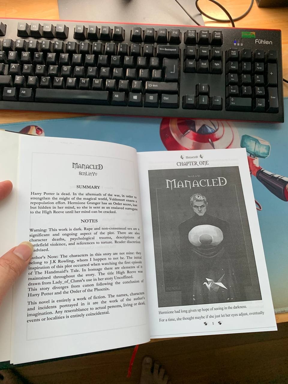 Entire Manacled Book with Illustrations by Senlinyu – Hardcover