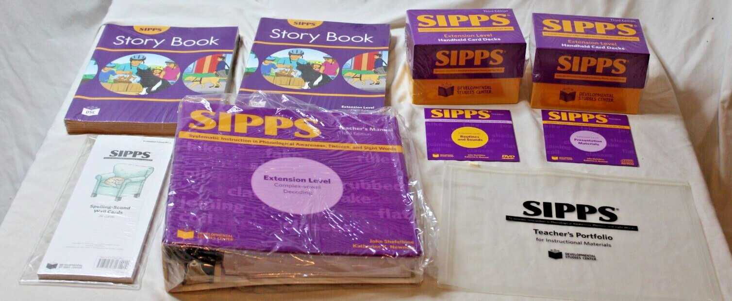 Sipps Extension Level Third Edition Teacher’s Edition & Materials Set New