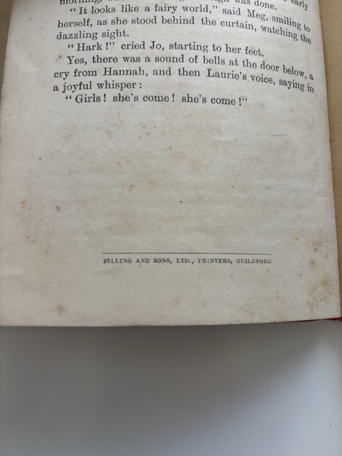 Antique Book England “Scenes from Little Women” Illustration • Edward Arnold Pub