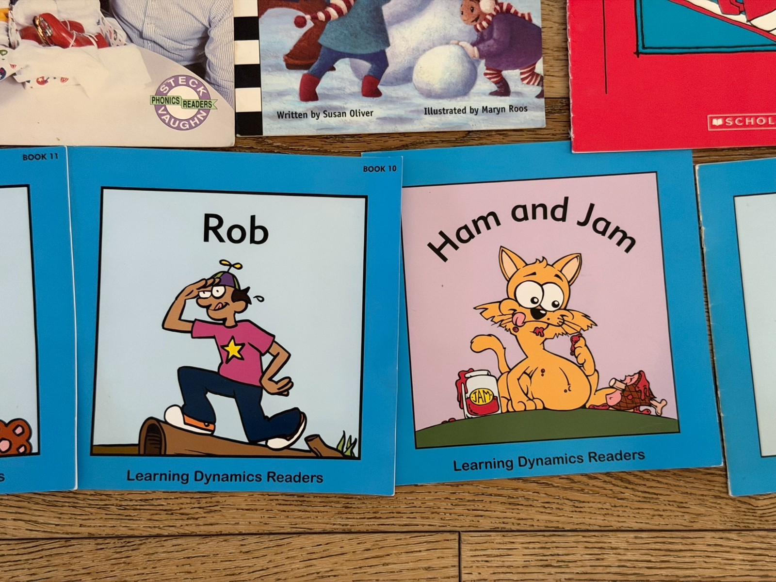15 Early Reader Books Lot BOB Books Hooked on Phonics Learning Dynamics Scholast