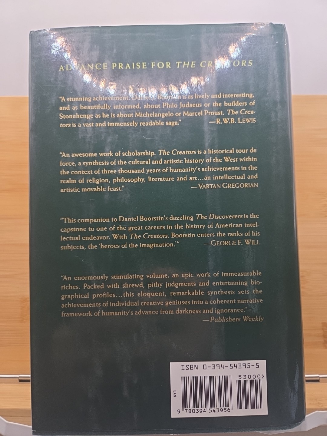 Daniel J. Boorstin THE CREATORS A History of Heroes of the Imagination 1st Edit