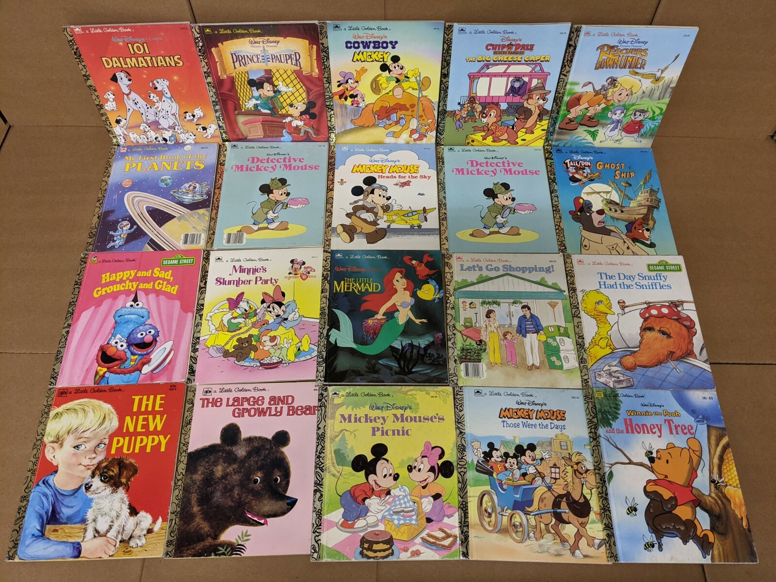 Lot of 10 A Little Golden Vintage Walt Disney Classic Kids Books MIX UNSORTED
