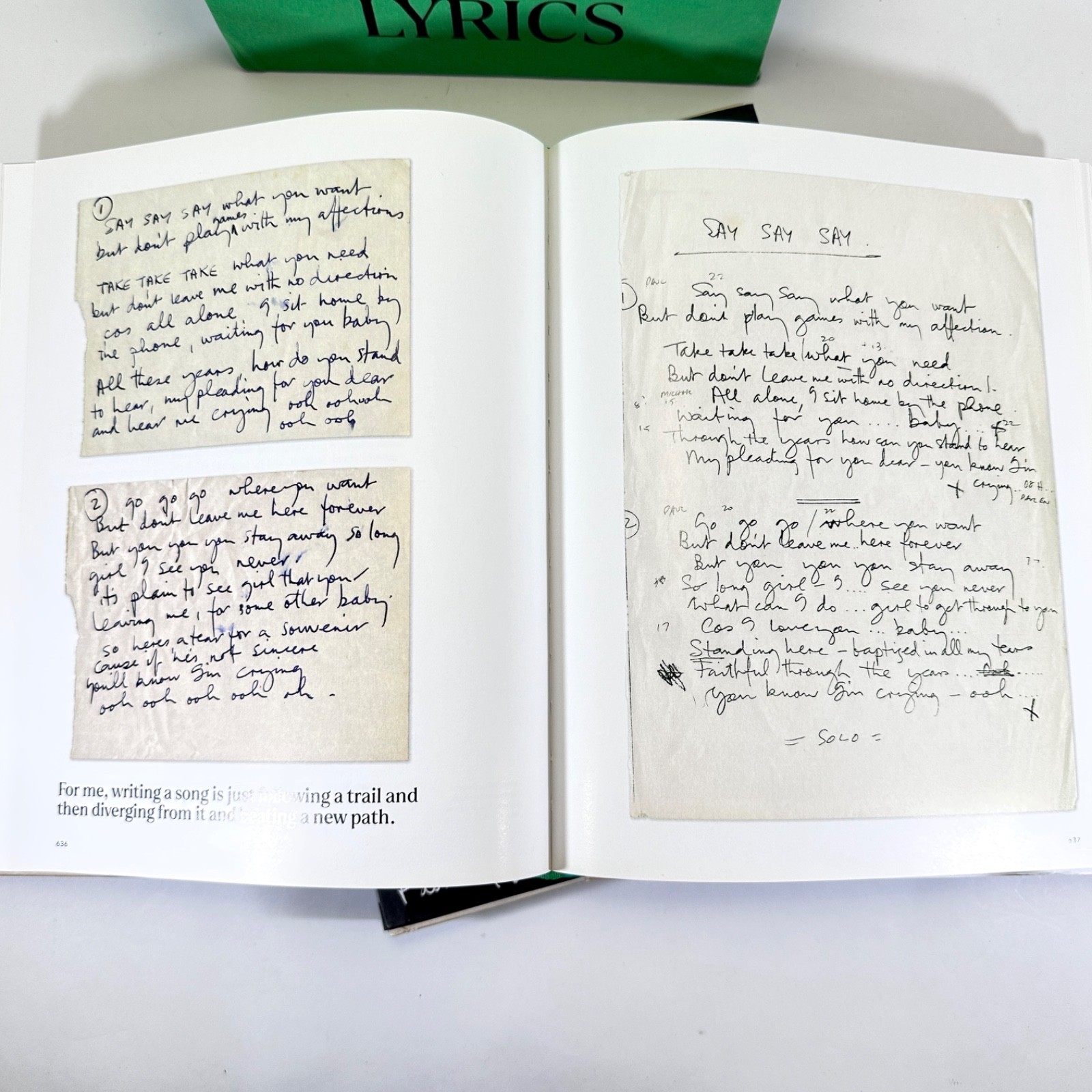 Paul McCartney: The Lyrics 1956 to the Present, Box Set, HC, 1st Edition, 2021