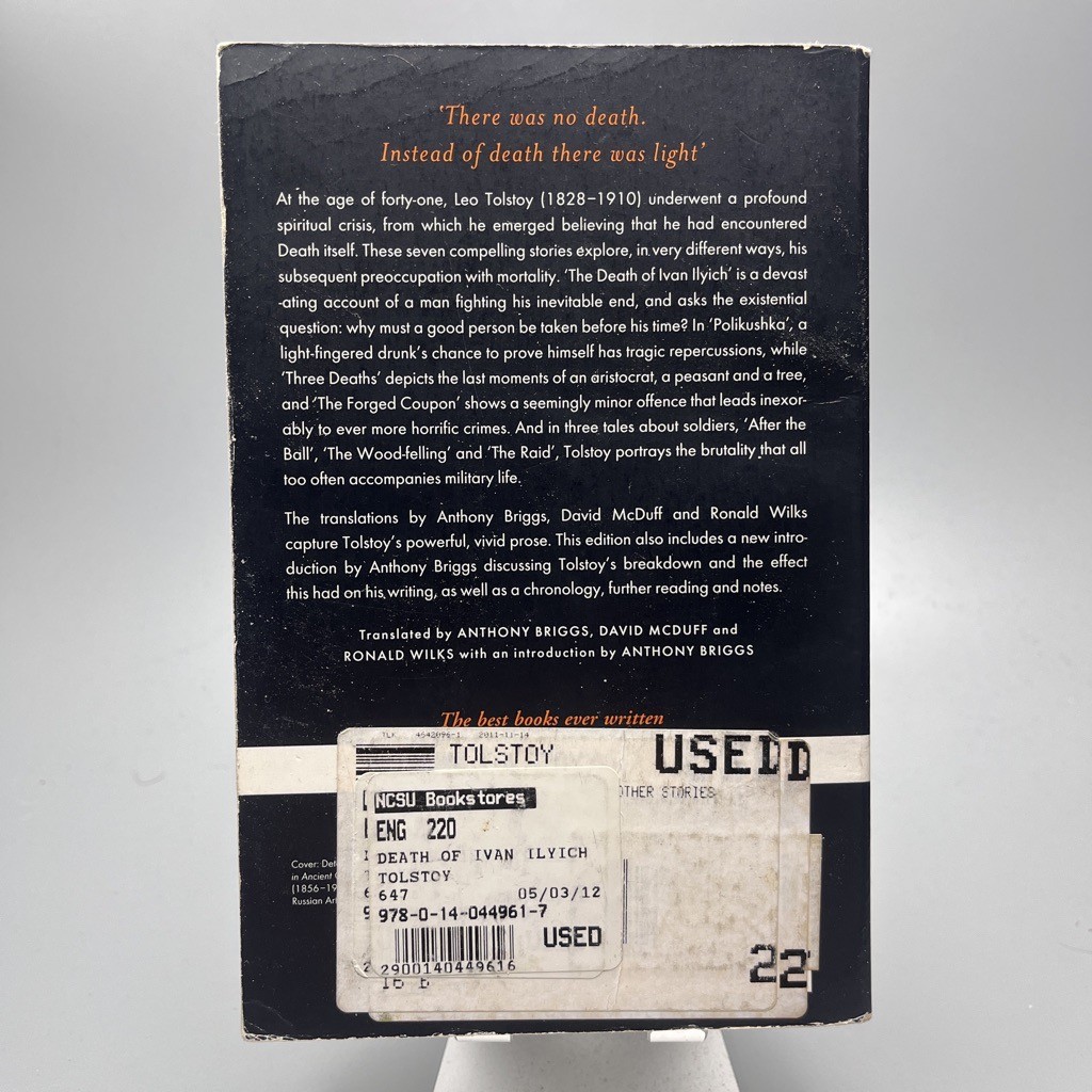 The Death of Ivan Ilyich and Other Stories by Leo Tolstoy Penguin Classics