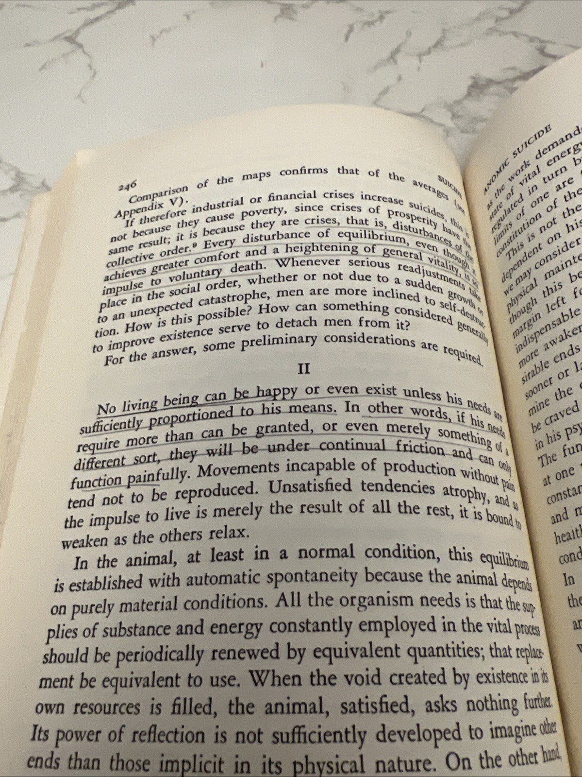 Vintage 1966 Suicide Study In Sociology Emile Durkheim Free Press Red PB USA