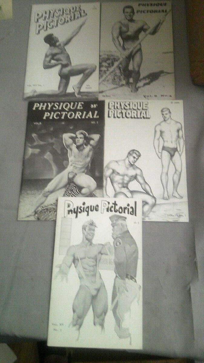 PHYSIQUE PICTORIAL MAGAZINES LOT OF 5 UN-CIRCULATED 1959, 60, 63 ,65, 66 !!