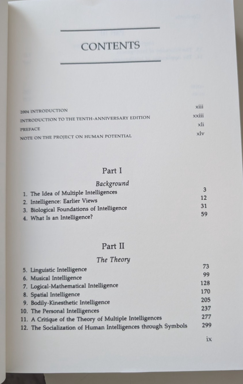 Frames of Mind: The Theory of Multiple Intelligences by Howard E Gardner