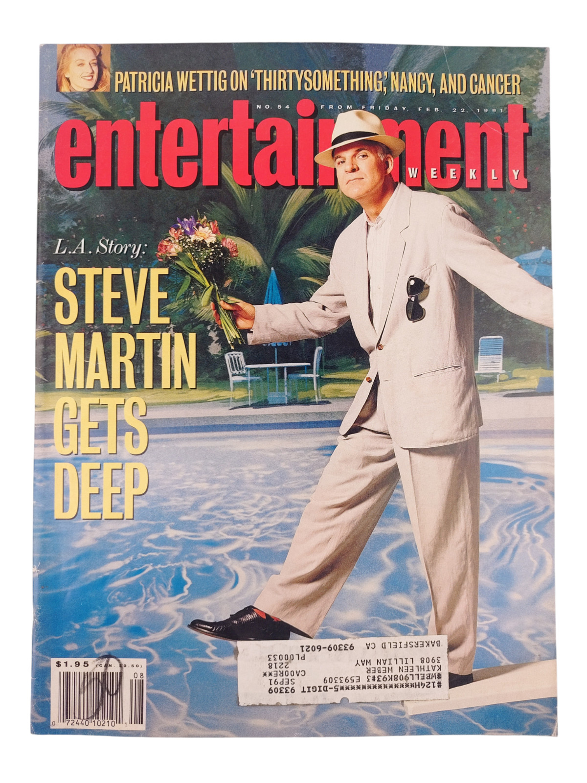 Steve Martin Entertainment Weekly February 22 1991 L.A. Story No. Number 54