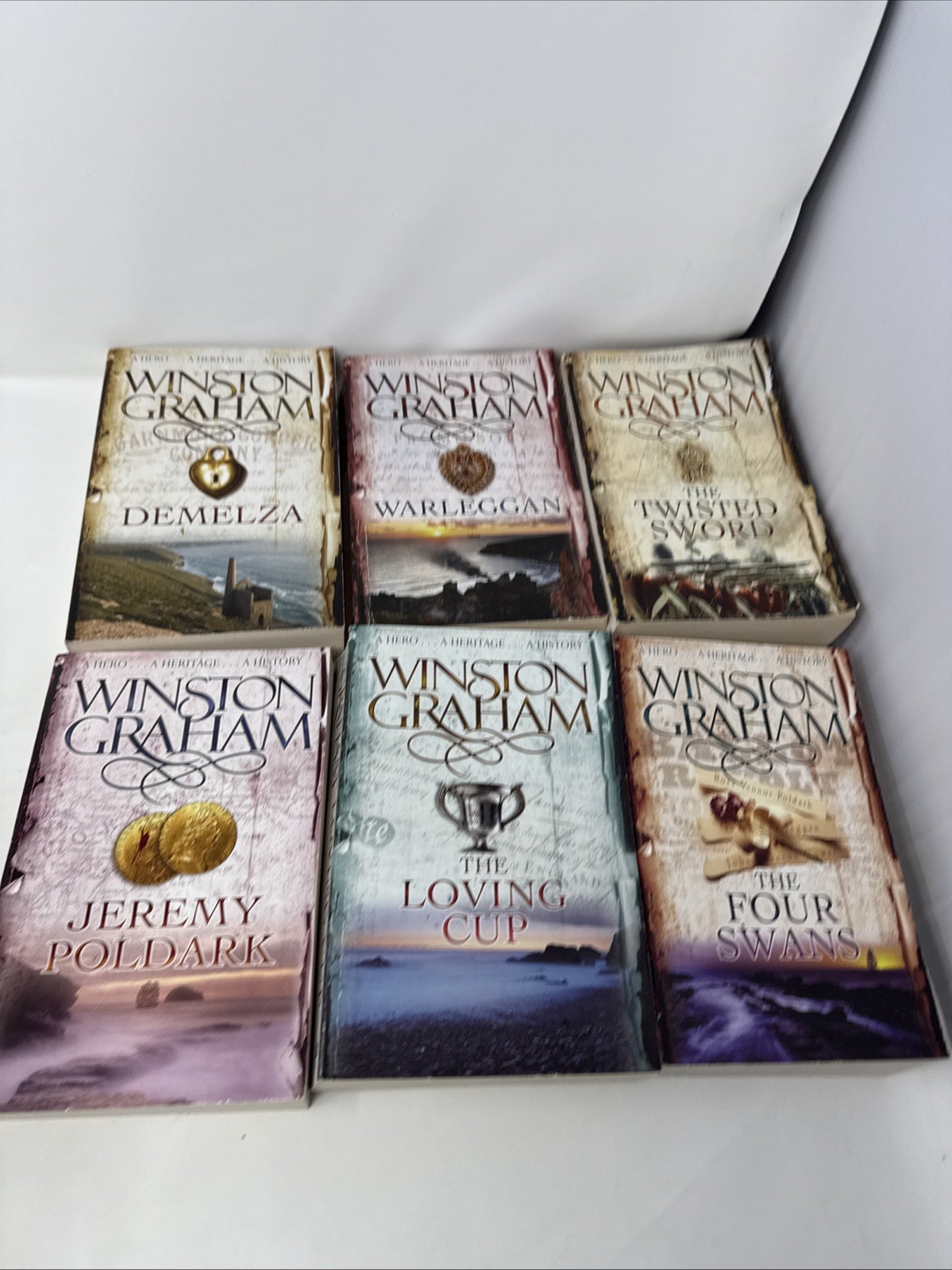 Poldark Series Books 1-12 By Winston Graham Complete Collection Box Set Lot