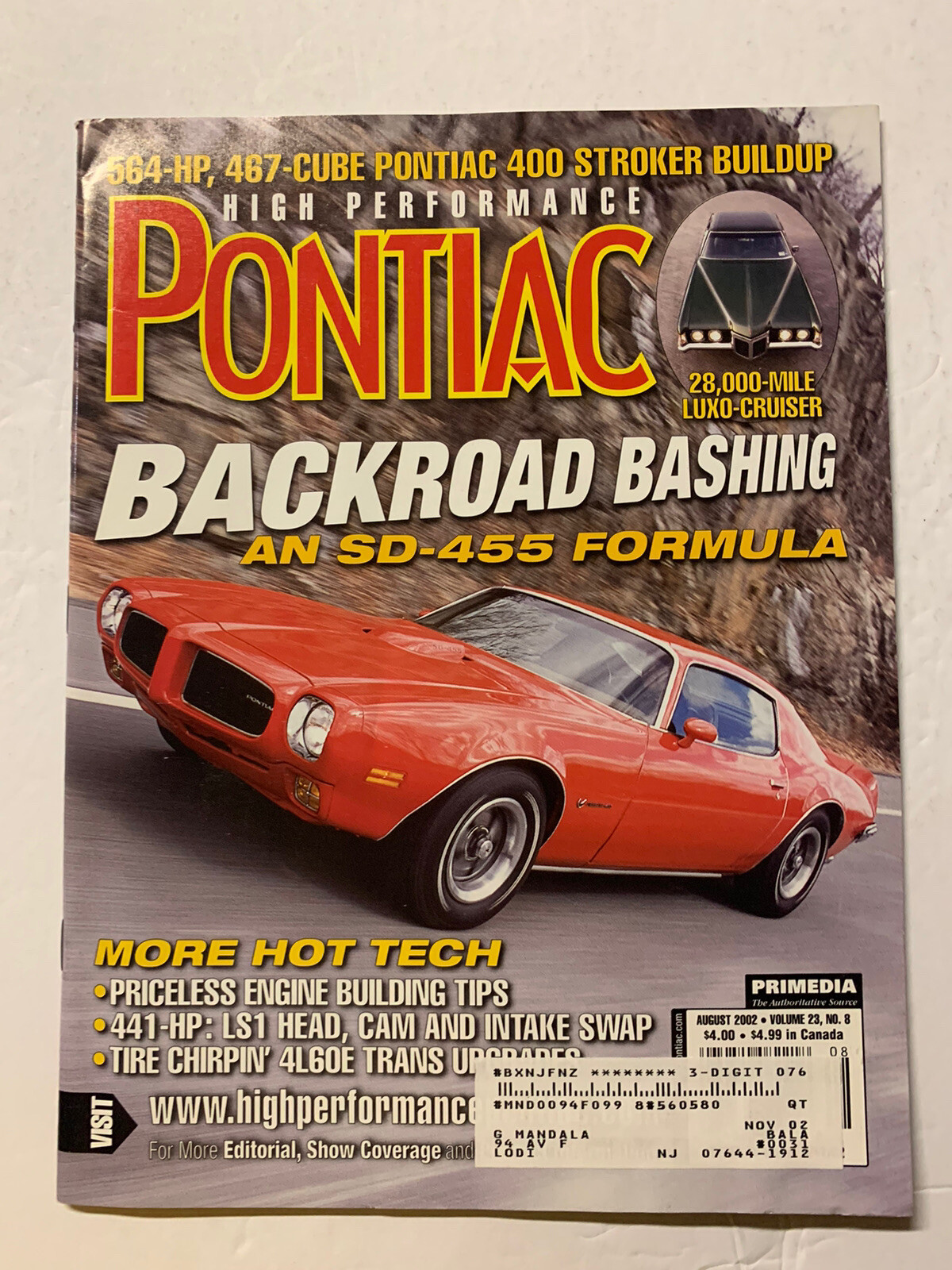 Pontiac MAGAZINE 2002… 12 In Total Near Mint-Mint None Finer