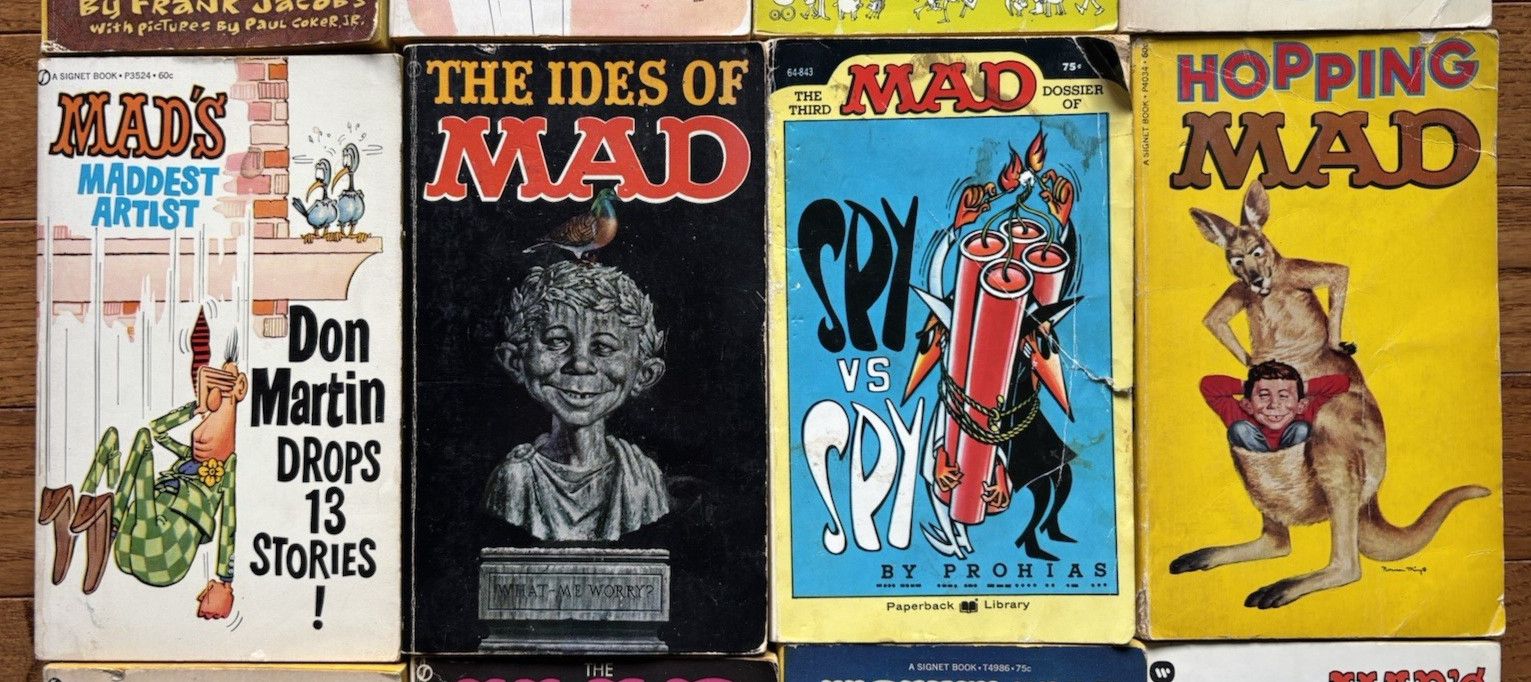 Mad Magazine Paperback Book Lot Of 16 Mad Titles 60’s 70’s Jaffee Martin Berg