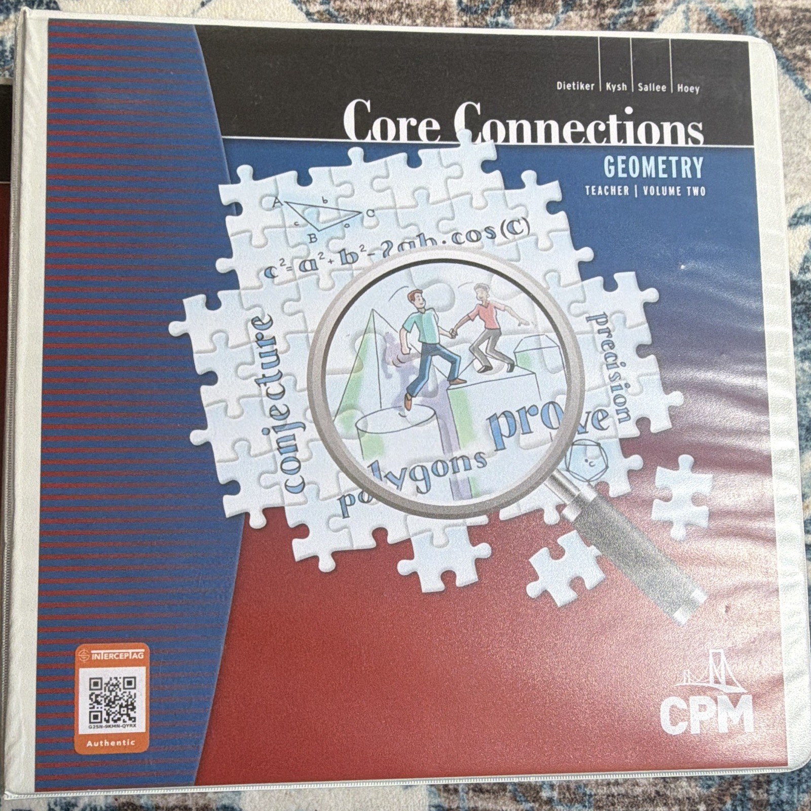 CPM Core Connections Geometry Teacher Edition Vol 1 & 2 Ring Binder, HS