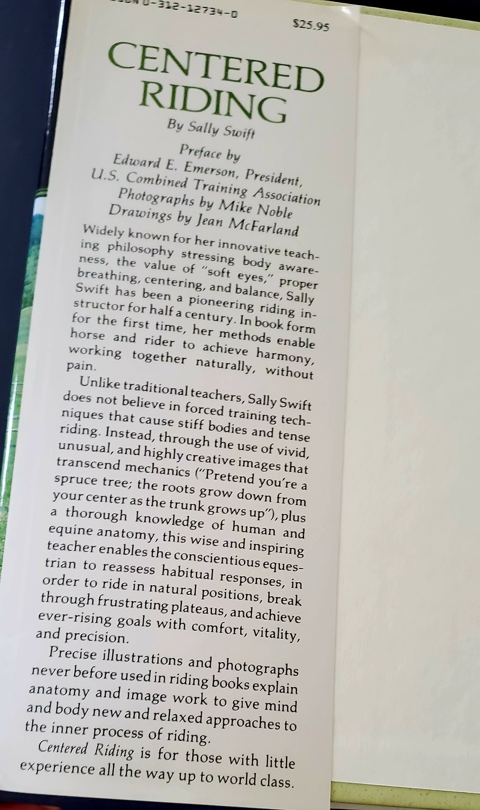 Hardcover Book – 1985 – Centered Riding – 198 pages
