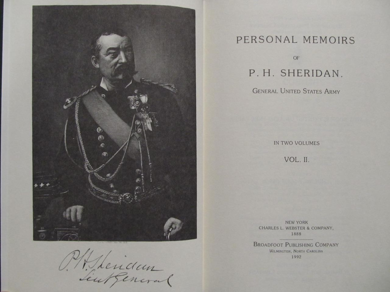 PERSONAL MEMOIRS OF GENERAL P. H. SHERIDAN – CIVIL WAR – BRAND NEW COMPLETE SET