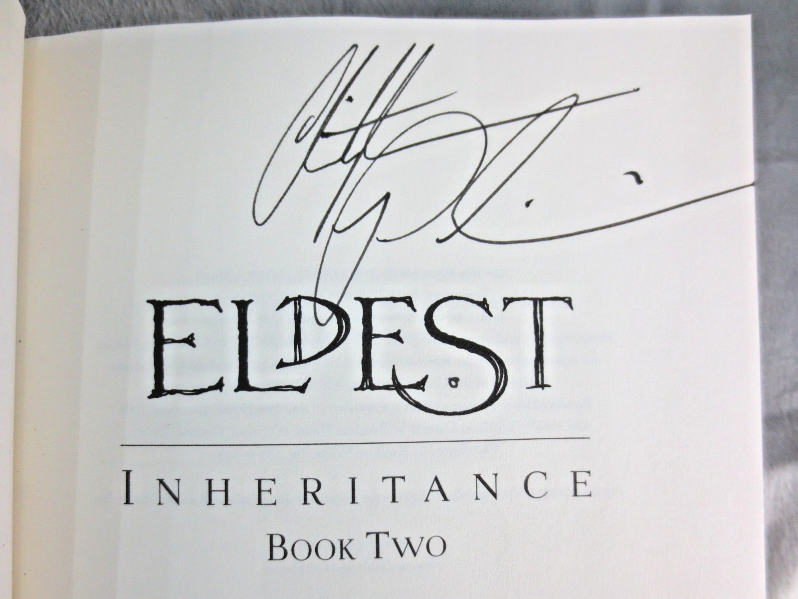 ELDEST by Christopher Paolini 1st Edition 1st Print SIGNED 2005 Hardcover NEW