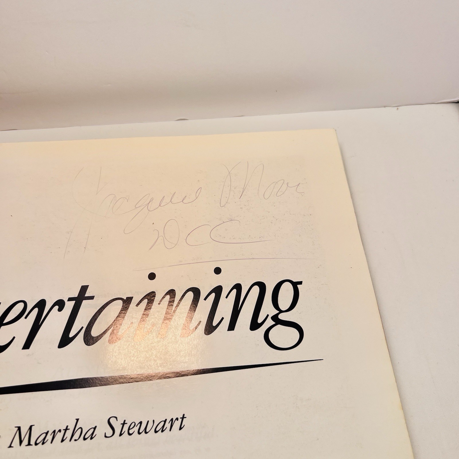 Entertaining by Martha Stewart (1982, Hardcover) Clarkson Potter No Dust jacket