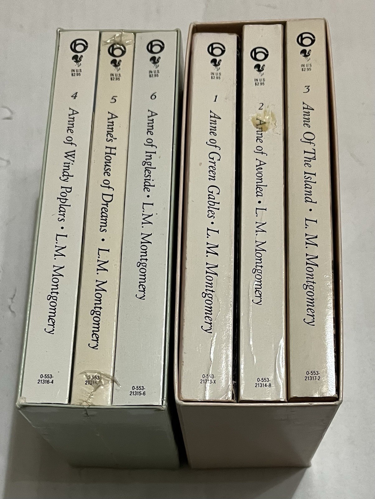 Vintage Anne of Green Gables Books 1-6 Paperback Box Set Bantam 1980’s 1 NEW