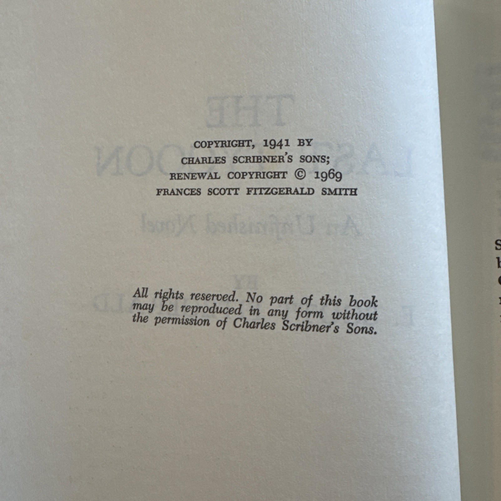 F. Scott Fitzgerald Set Hardcover Novels~Charles Scribner’s Sons The Last Tycoon