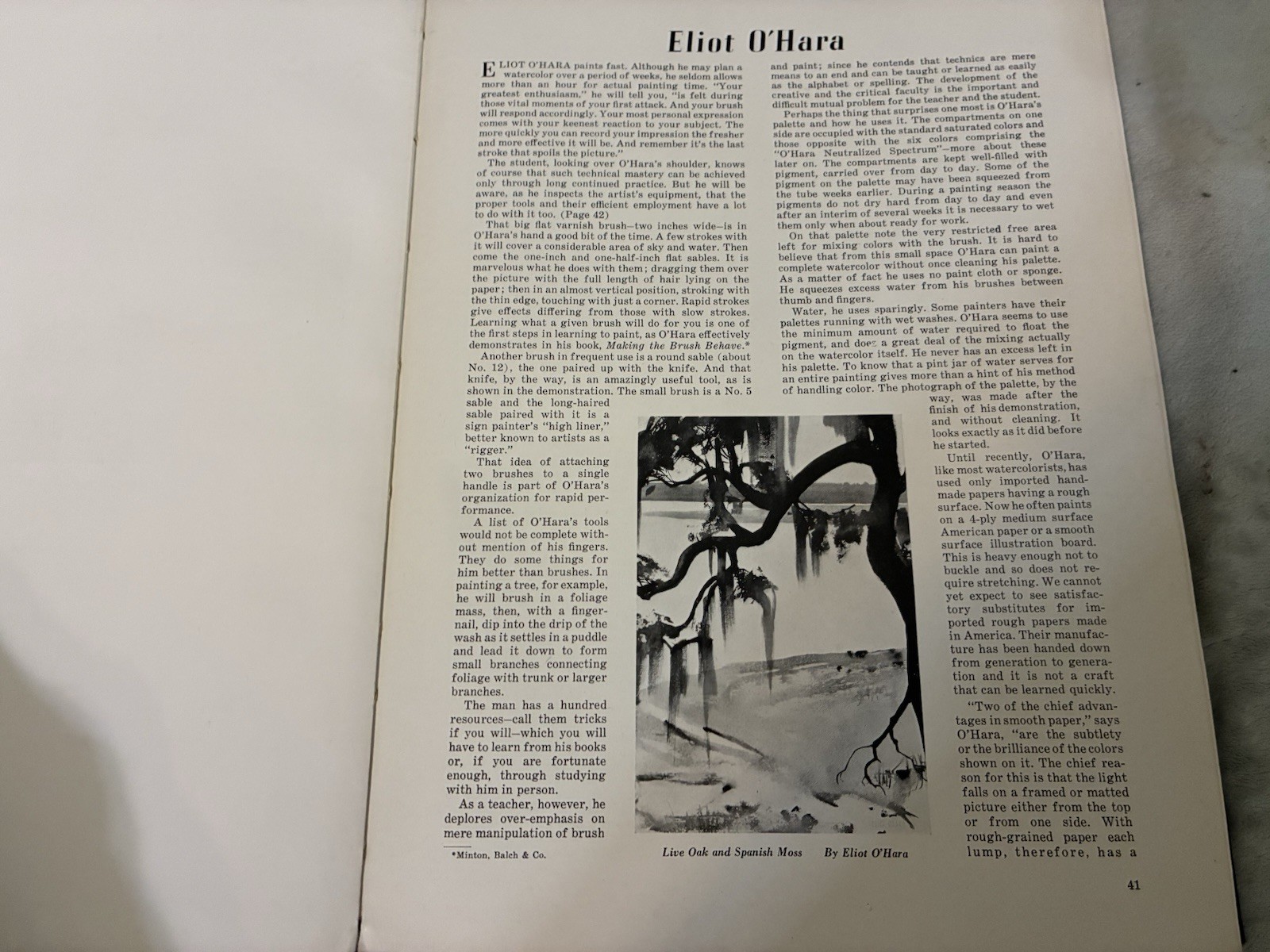 Color And Method In Painting by Ernest W. Watson 1945