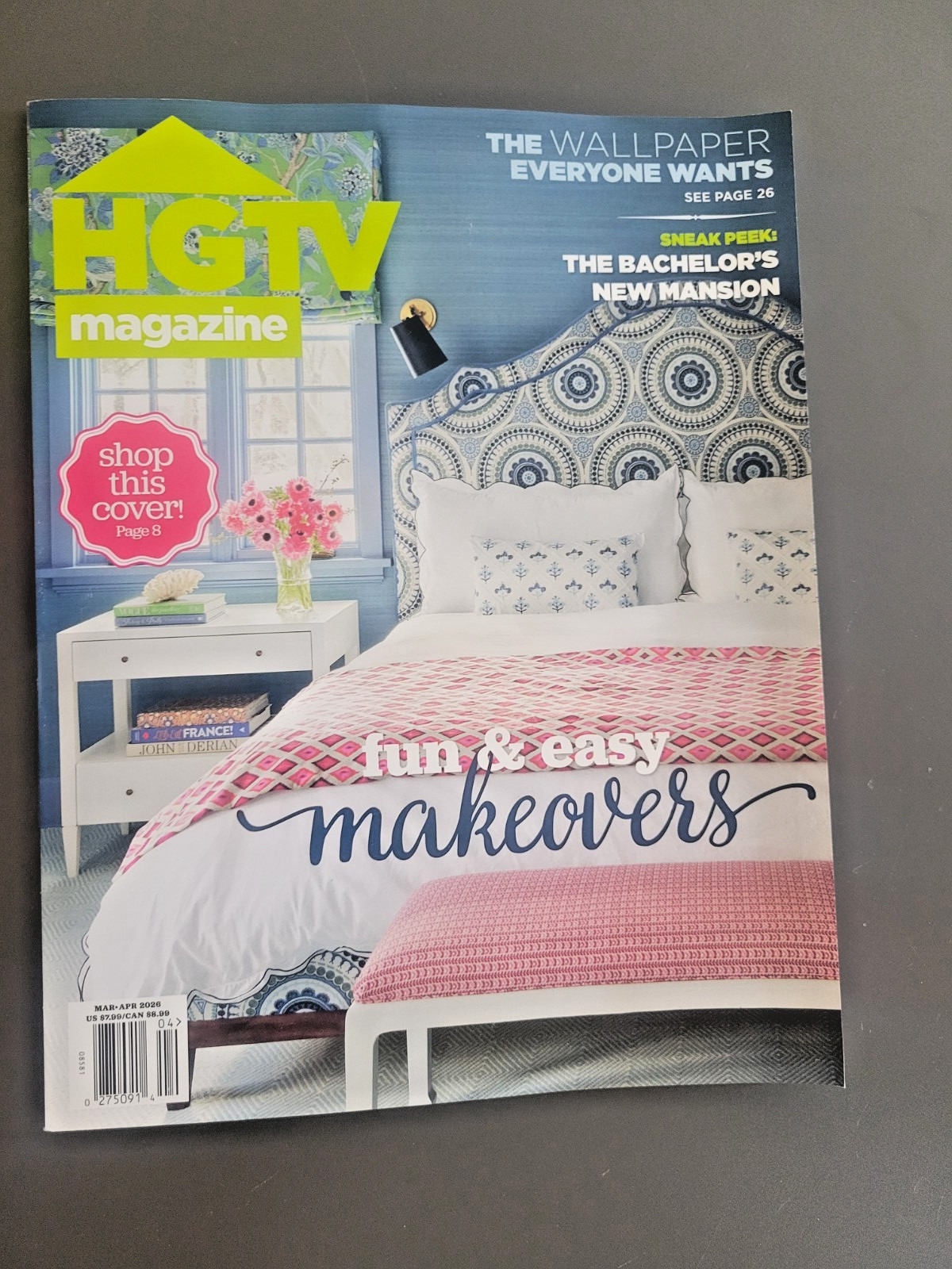 HGTV Magazine – March/April 2026 Issue -Fun & Easy Makeovers -Bachelor’s Mansion