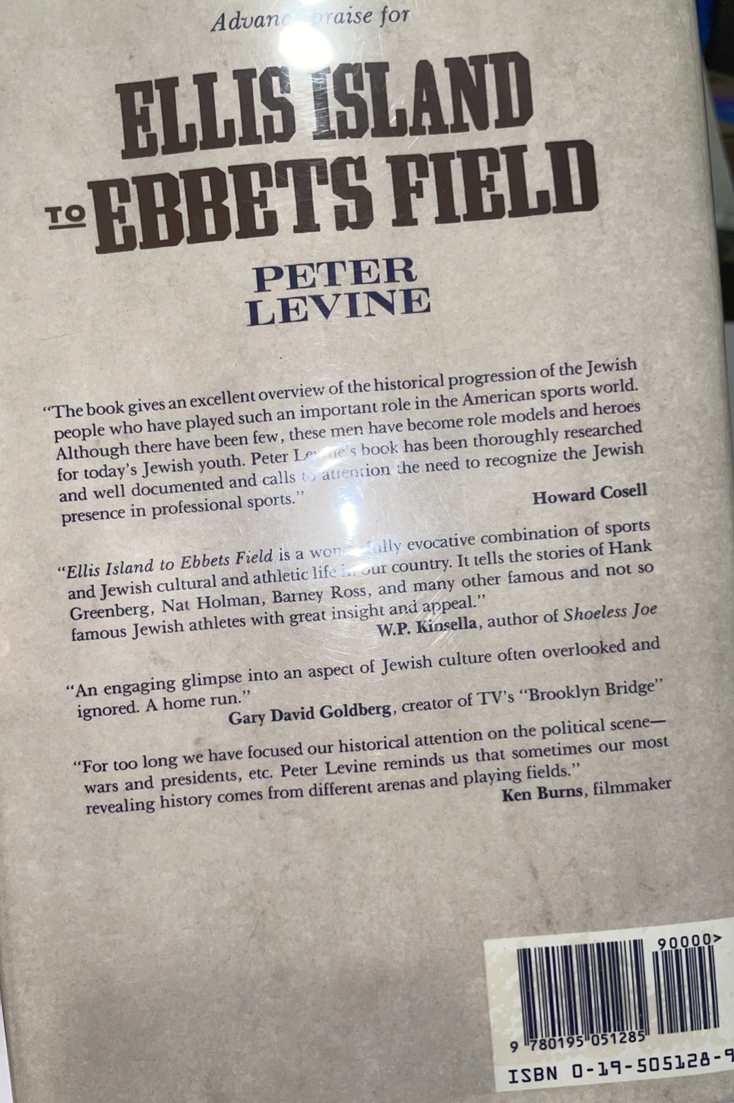 Ellis Island to Ebbets Field Sport &American Jewish Exp Peter Levine HCDJ 1992