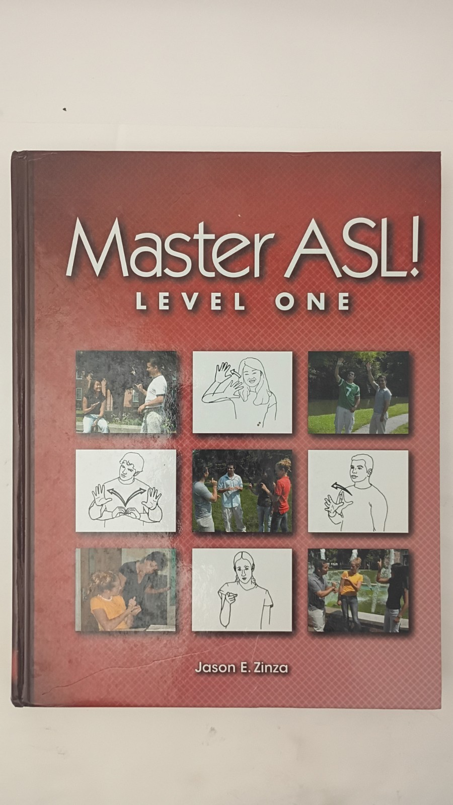 Master ASL! Level One Textbook Jason Zinza Hardcover with DVD 9781881133209