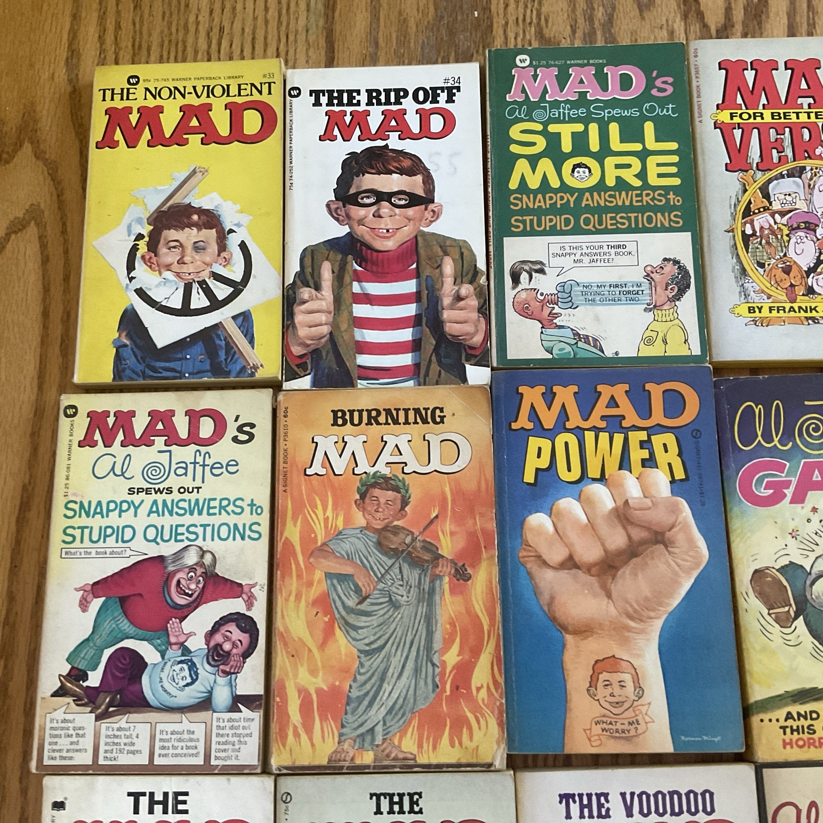 Lot Of (20) Vintage MAD Magazine Paperback Books Bundle Signet Warner 60’s 70’s