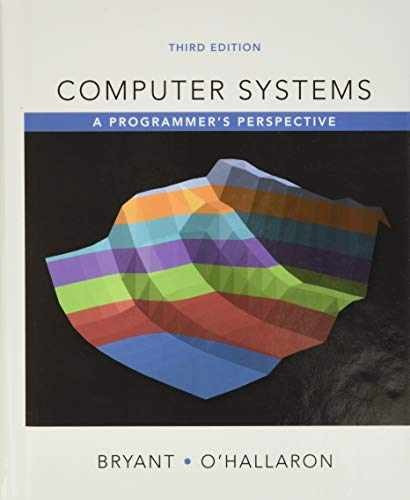 Computer Systems: A – Hardcover, by Bryant Randal; O’Hallaron – Acceptable n
