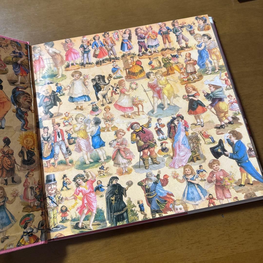 Victorian Scrapbook 152 Pages 10.3in x 10.3in Color Illustrations English Book