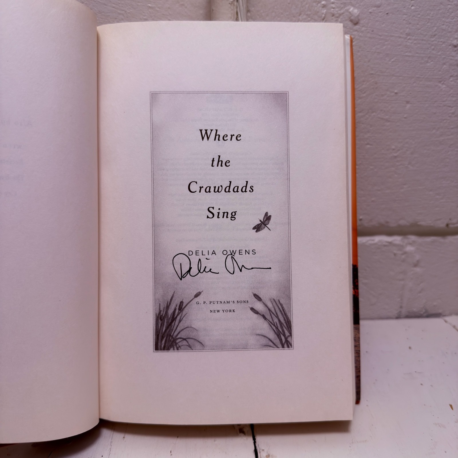 Signed Autographed Hardcover – Where the Crawdads Sing by Delia Owens