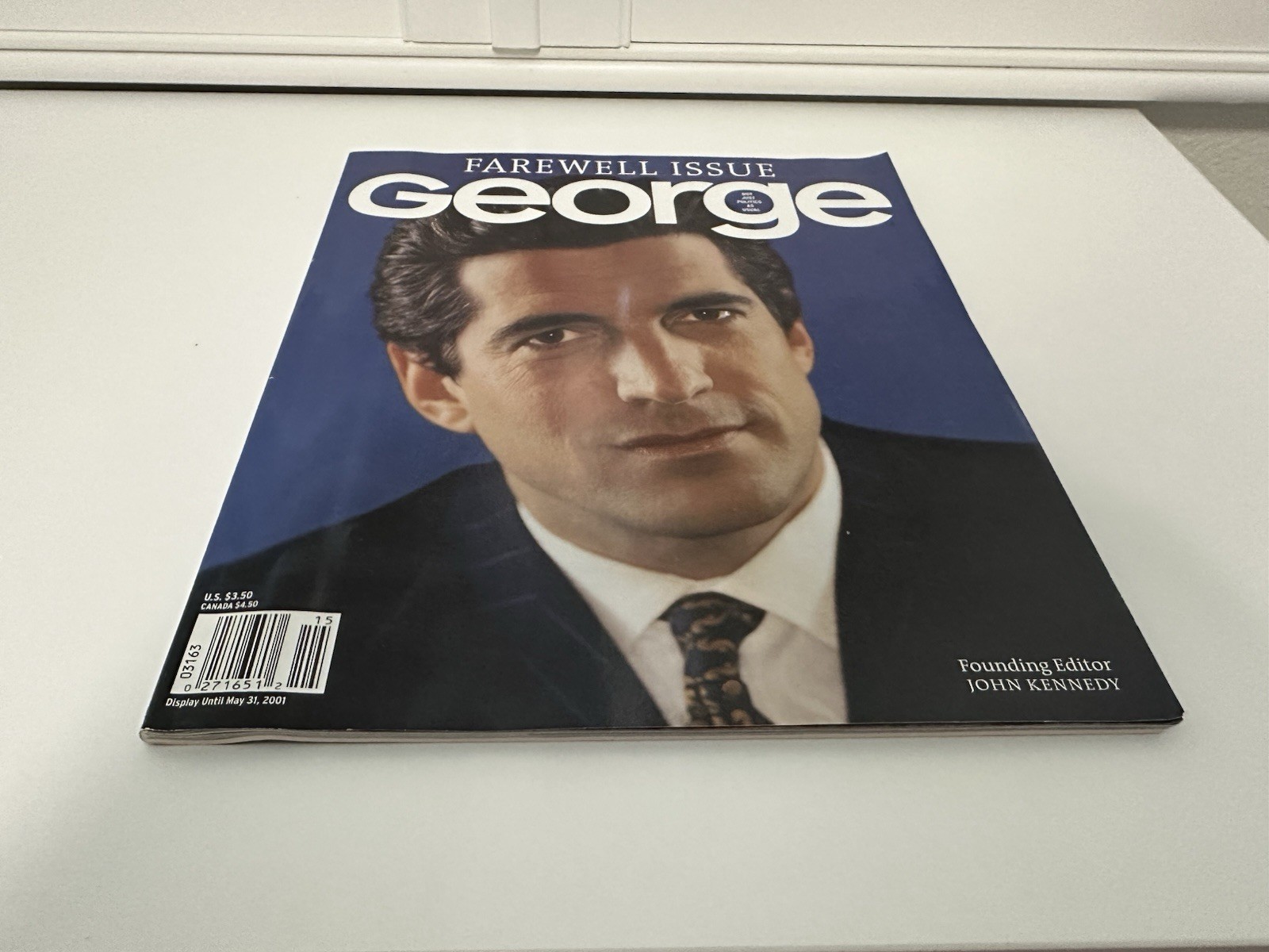 George Magazine – John F. Kennedy Jr Farewell Issue 2001 – Like New