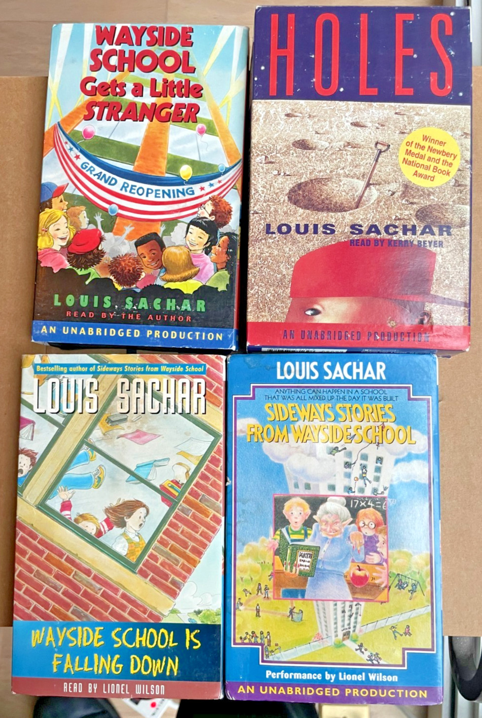 Lot of 4 Louis Sachar Audio cassettes Scholastic