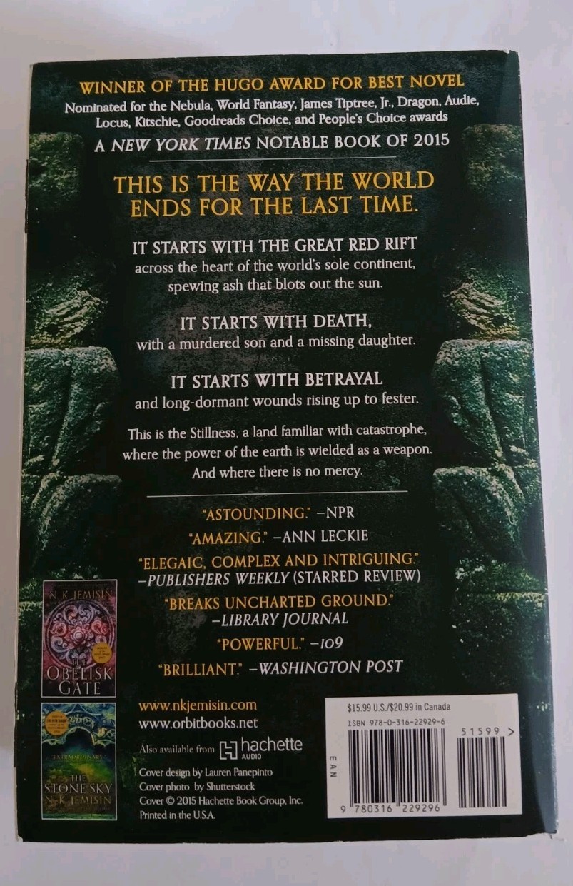 N. K. Jemisin Broken Earth Trilogy Box Set (Fifth Season/Obelisk Gate/Stone Sky)