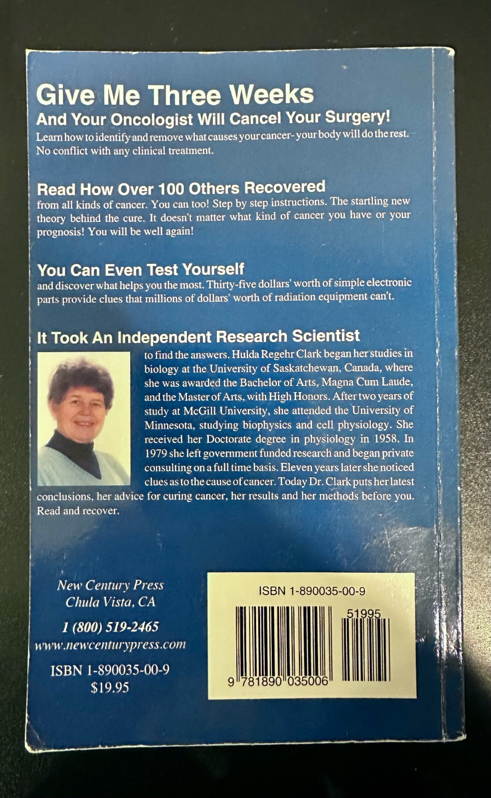 The Cure for All Cancers: Over 100 Case Histories by Hulda Regehr Clark