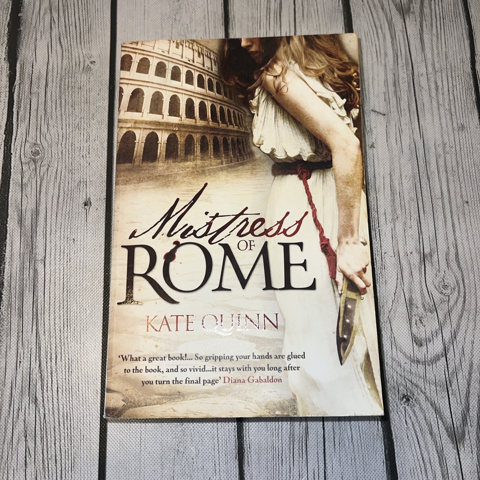 Mistress of Rome by Kate Quinn Large PB – Autograph And Author Note To Someone