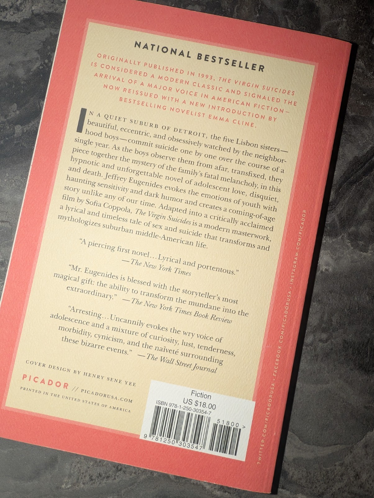 The Virgin Suicides: New Emma Cline Introduction 25th Anniversary, *Like New*