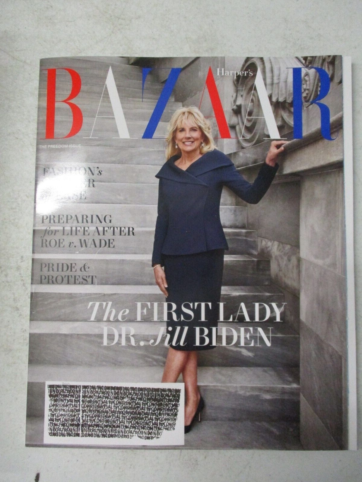 HARPER’S BAZAAR MAGAZINE JUNE JULY 2022 FIRST LADY DR JILL BIDEN ROE VS WADE